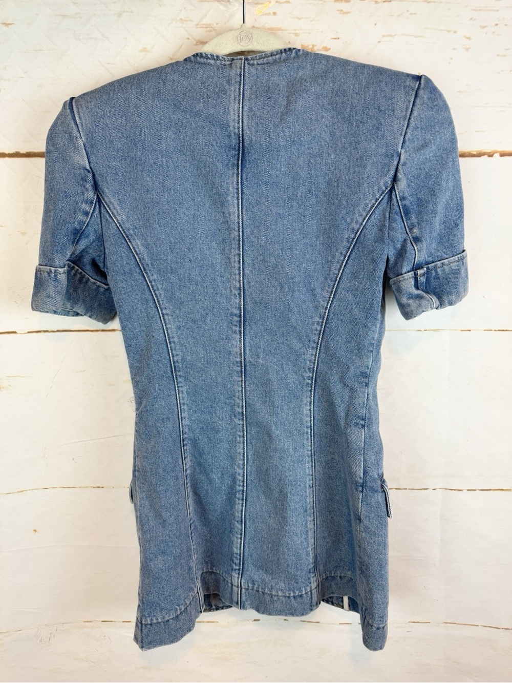 Balmain | Denim Short Sleeve Jacket, 4 NWT - Picture 11 of 11